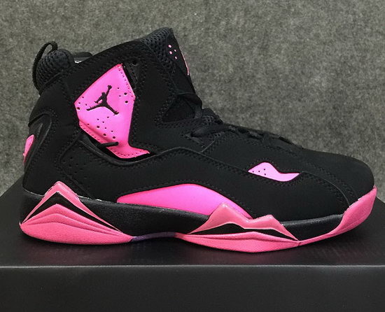Womens Air Jordan Retro 7 Black Pink Wholesale